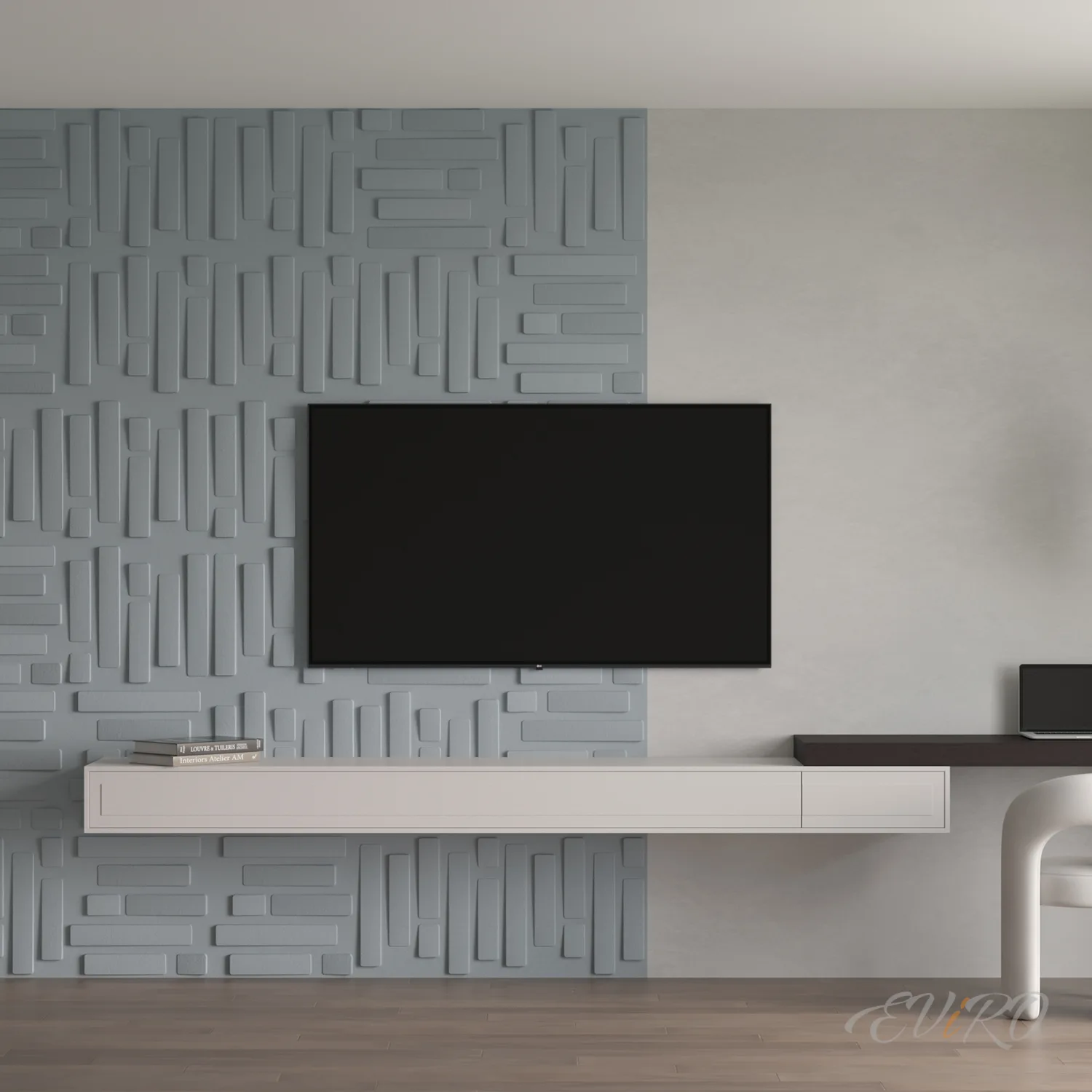 Гипсовая 3D панель EViRO Кирпичи крупные TV