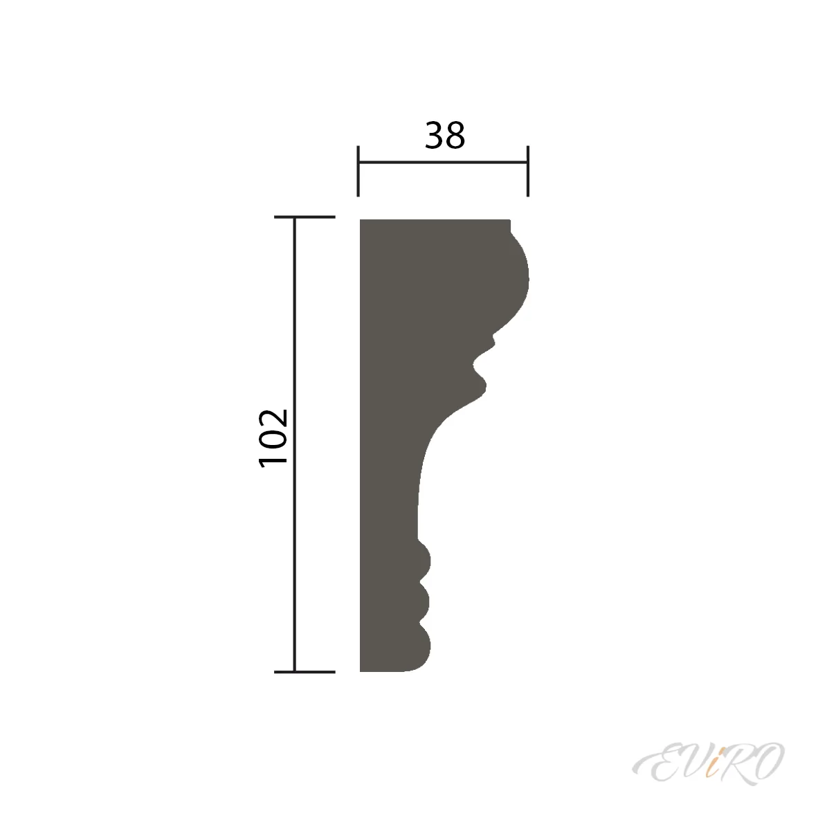 Молдинг EViRO Модель 1.51.355