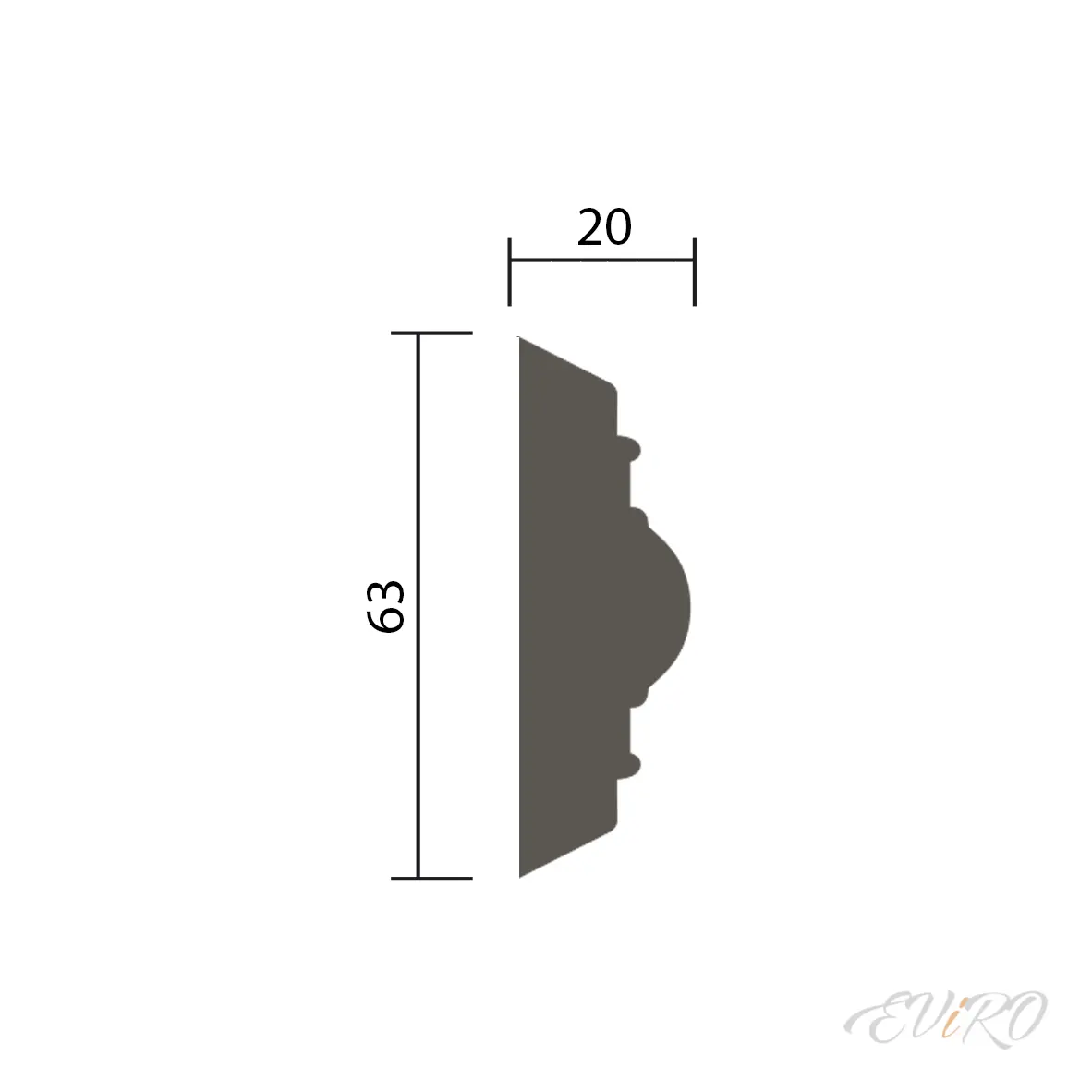 Молдинг EViRO Модель 1.51.376