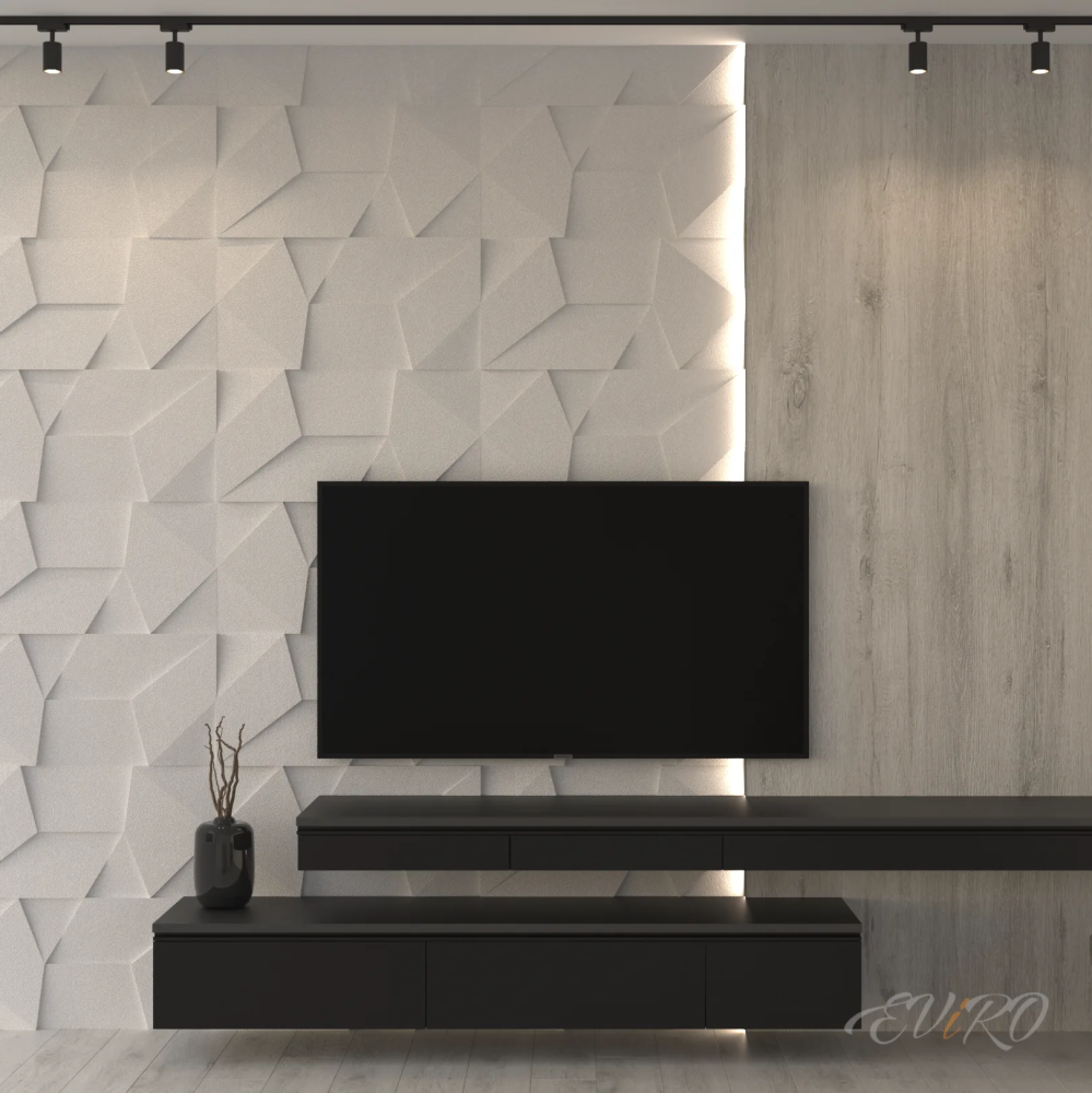 Гипсовая 3D панель EViRO Абстракт Большой TV