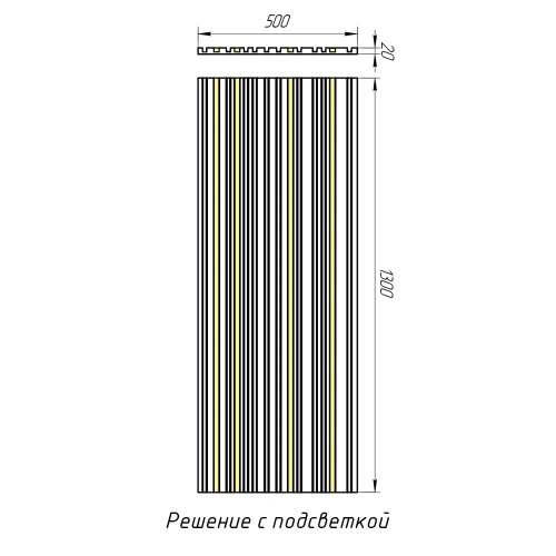 Гипсовая 3D панель EViRO Max Barcode LED